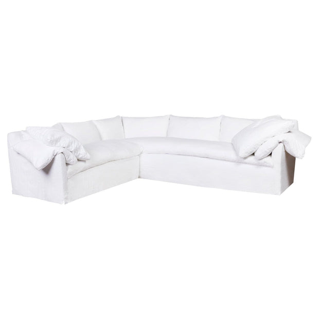 Cisco Donato 2-Arm Slipcovered Sectional