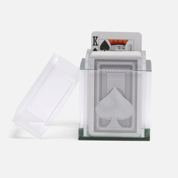 Soma Clear/Green Acrylic Card Deck Set, XL