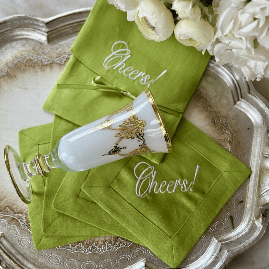 Cheers Cocktail Napkin Set