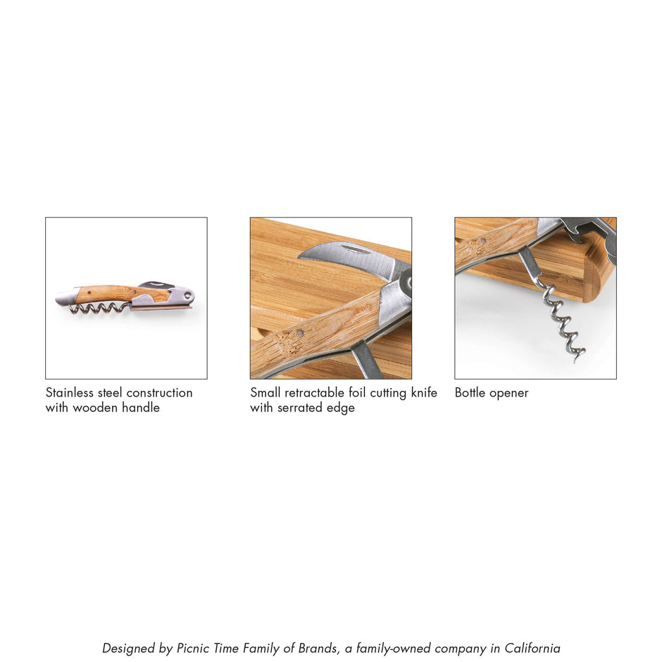 Texas Longhorns Corkscrew In Bamboo Box