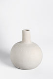 Paper Mache Gourd Vase White