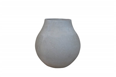 Paper Mache Vase Natural White