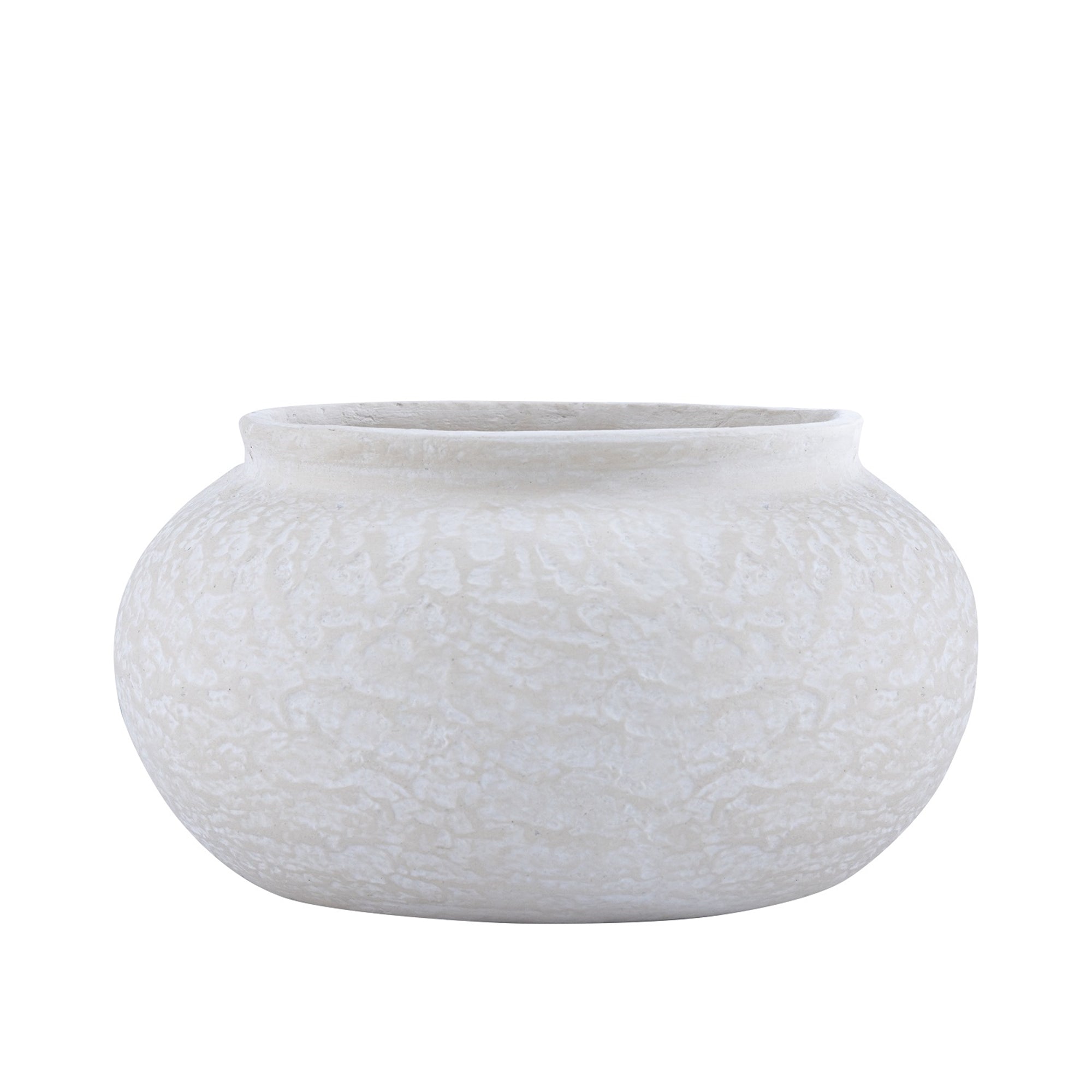 Paper Mache Pot Natural Large