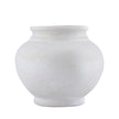 Paper Mache Pot White Dia 9.45