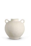 Paper Mache Vase White Small