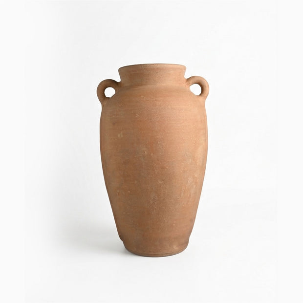 Terracotta Vase Natural H 16.3" & Dia 8.5"