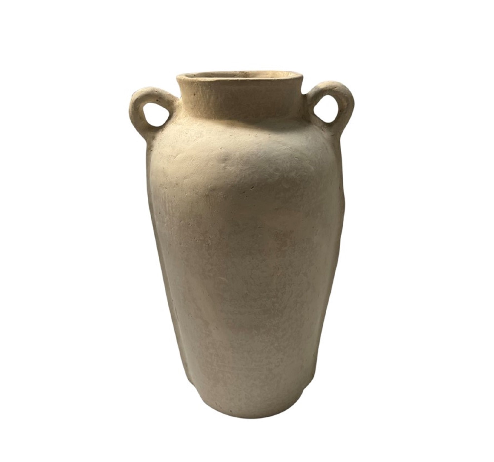 Paper Mache Vase White Large