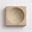 Travertine Small Square Bowl Cream - Maaribu