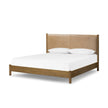 Roark Bed King Palermo Drift Leather & Oak