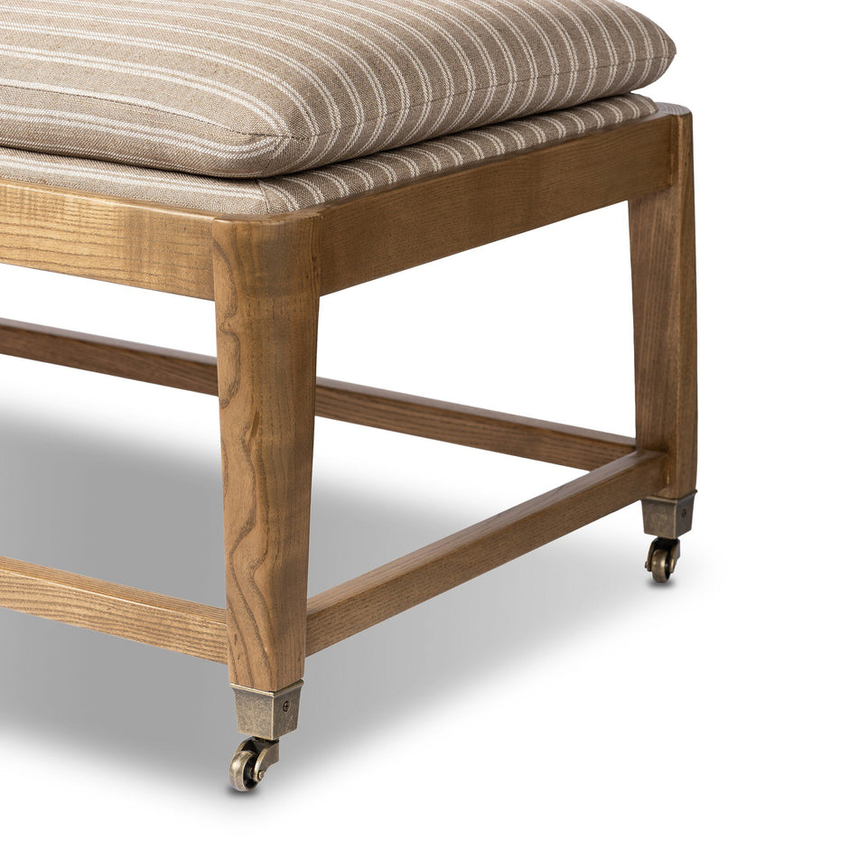 Eleanor Bench w/ Rodin Sand Cushion