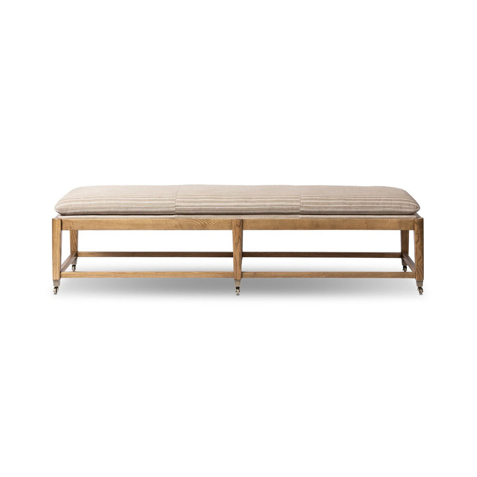 Eleanor Bench w/ Rodin Sand Cushion