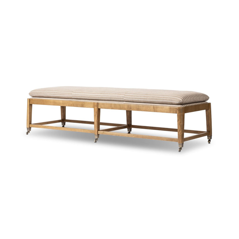 Eleanor Bench w/ Rodin Sand Cushion