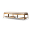 Eleanor Bench w/ Rodin Sand Cushion