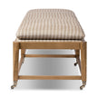 Eleanor Bench w/ Rodin Sand Cushion