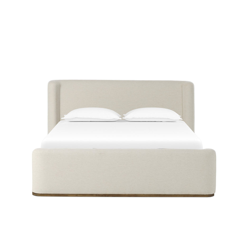 Fane Bed King Upholstered Crypton Snow