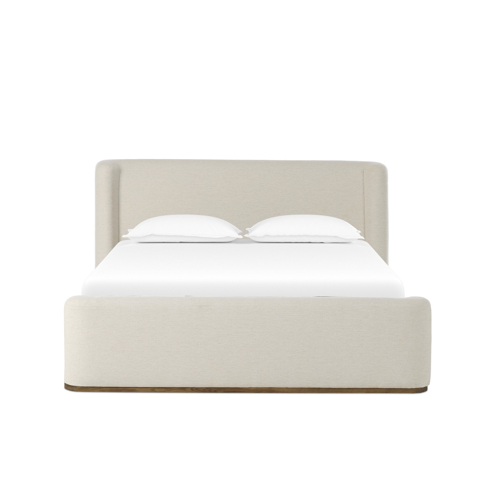 Fane Bed King Upholstered Crypton Snow