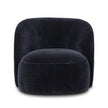 Navy Velvet Swivel Chair