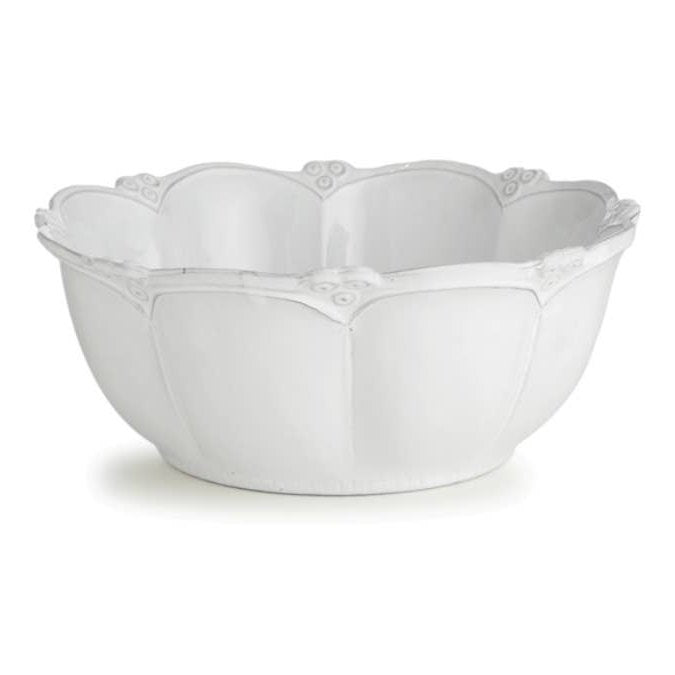 Bella Bianca Rosette Large Round Bowl