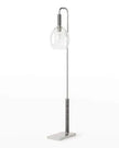 Palecek Bronson Floor Lamp Pewter - Maaribu
