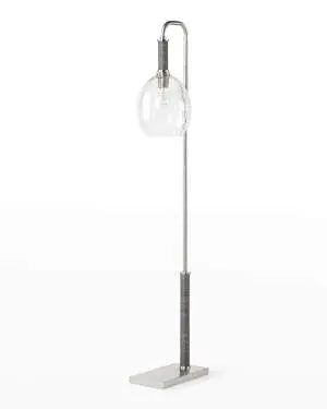 Palecek Bronson Floor Lamp Pewter - Maaribu