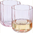 Flower Vintage Glass Stemless Highball