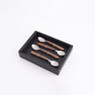 Cocktail Spoons w/ Wood Handles Set/4