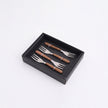 Cocktail Forks w/ Wood Handles Set/4