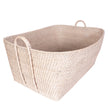 Rattan Everything Basket with Hoop Handles