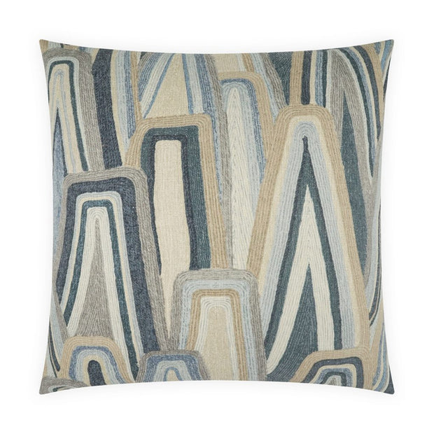 Decor pillow from DV Kap with denim ridgepoint design, featuring a soft, plush fabric and stylish home decor accents.