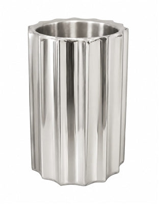 Silver Steel Ice Bucket Small Double Wall