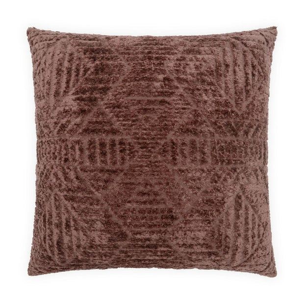 Decor pillow by DV Kap featuring an Atlas Eggplant pattern, soft fabric, and plush filling for comfortable home decor.