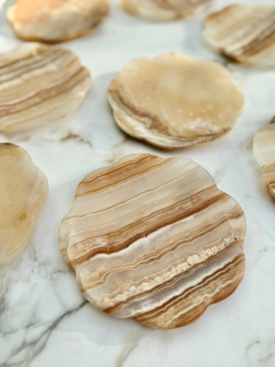 Belle Onyx Tray, Amber - Maaribu