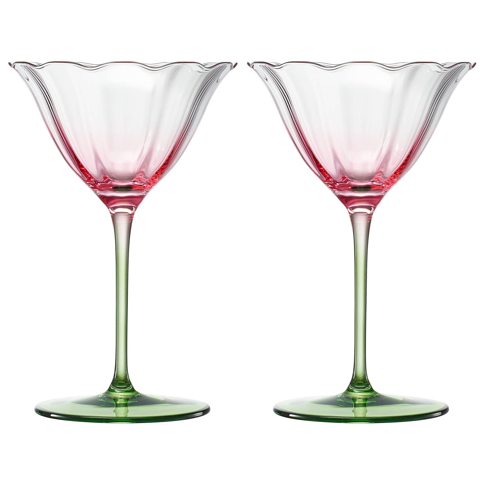 Tulip-Shaped Champagne Coupe Glass