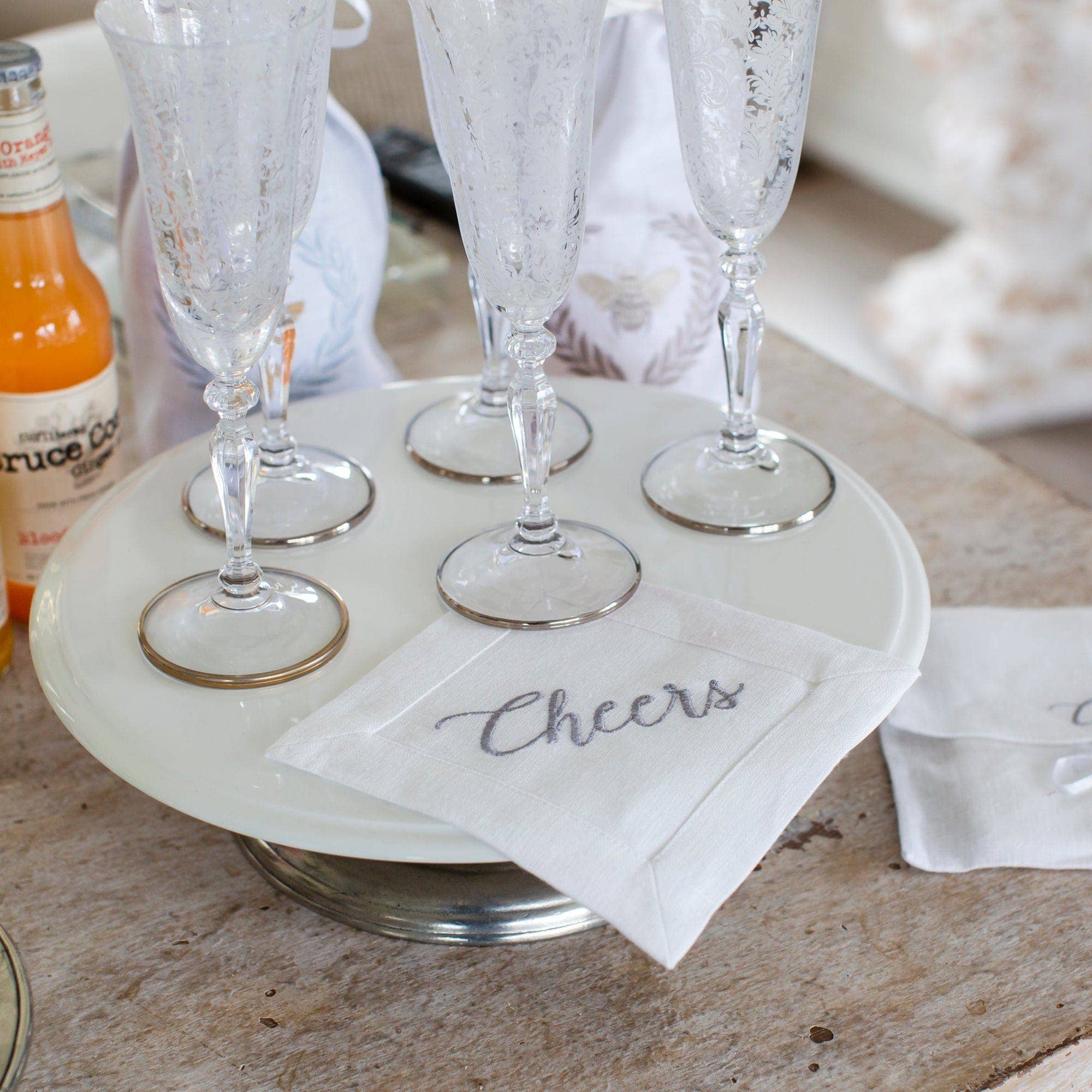 Cheers Cocktail Napkin Set