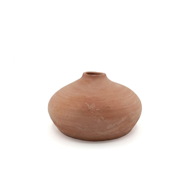 Terracotta Vase Dia 10" & H 5.5"