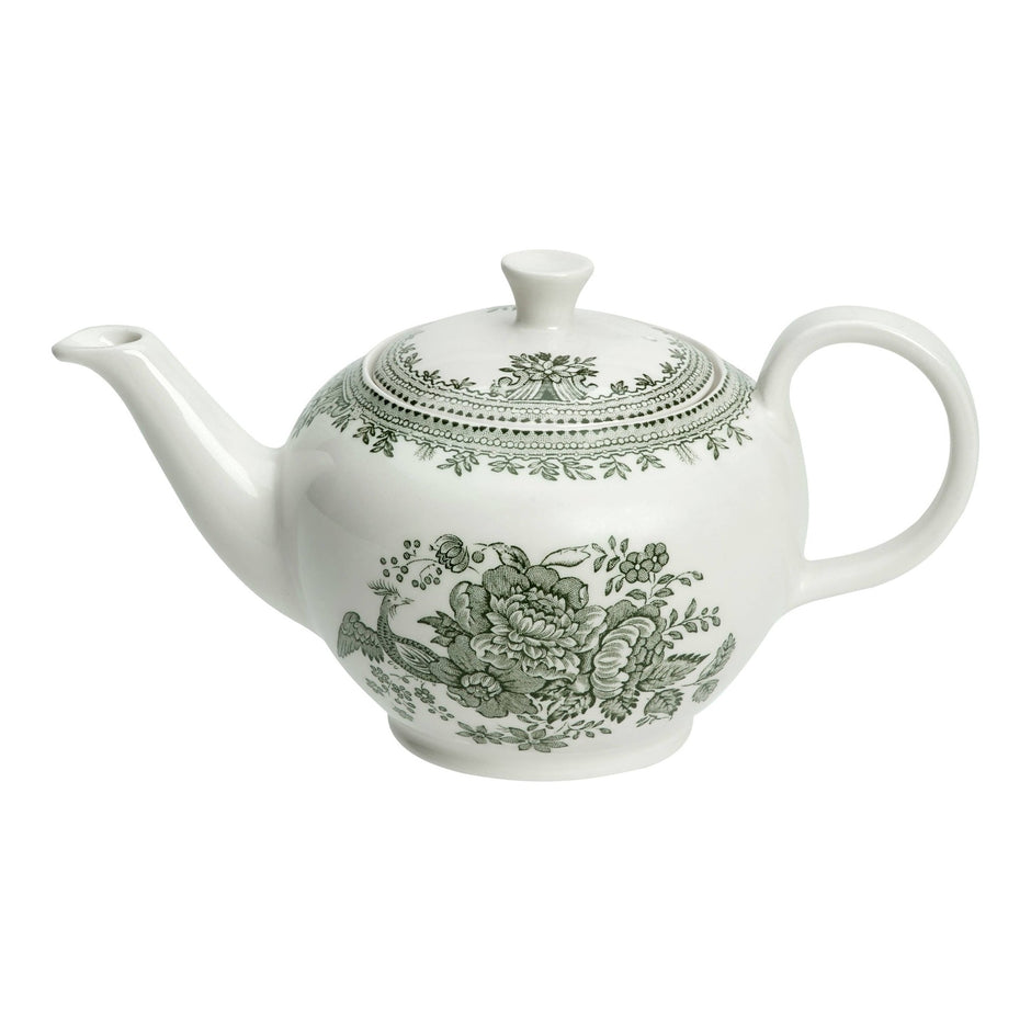 Dark Green Asiatic Pheasants Teapot Small