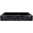 Med. Black Marble Tray