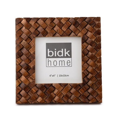 Criss Cross Wood Picture Frame 4x4 - Maaribu