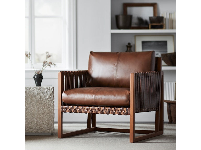 Palecek Commodore Lounge Chair Leather