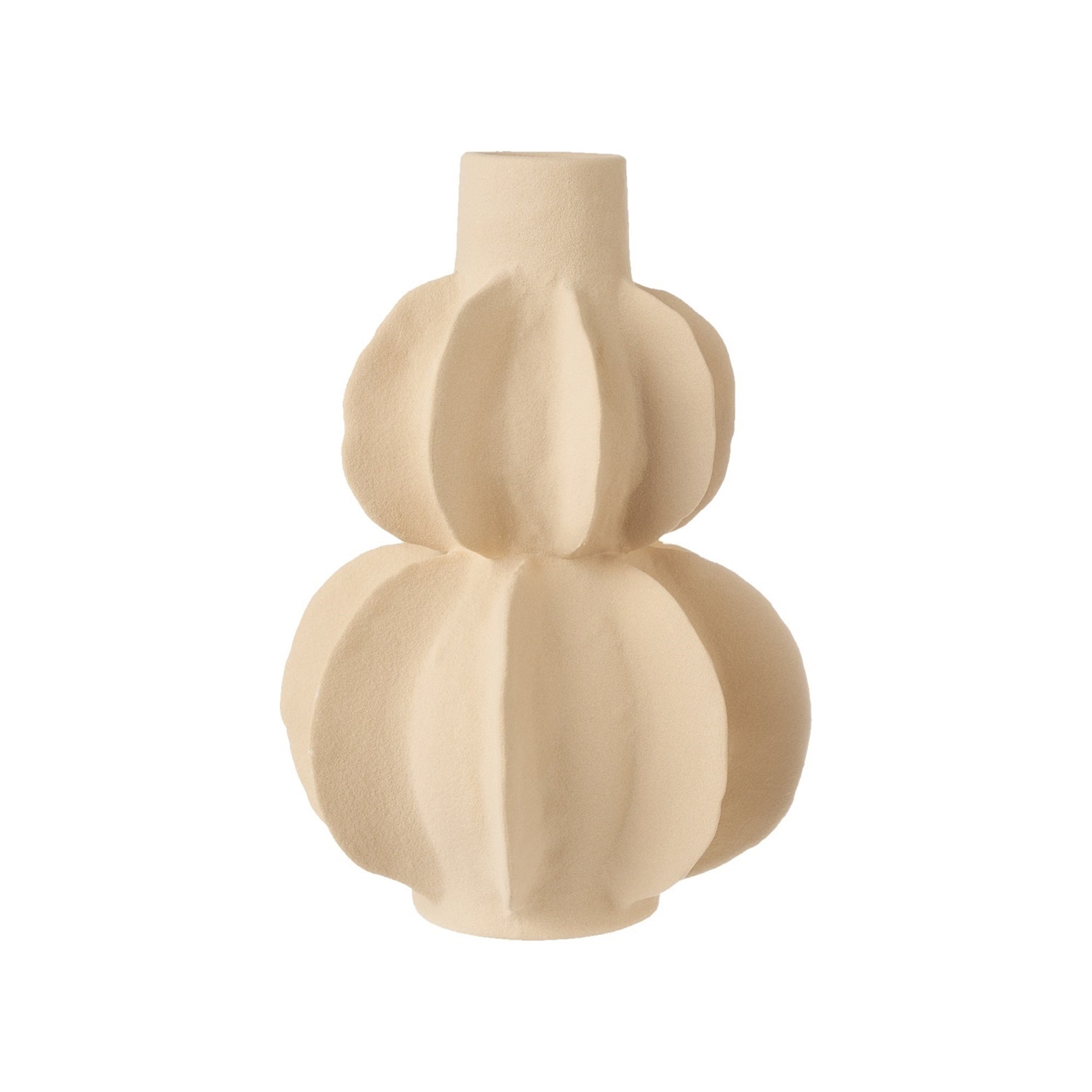 Ceramic Vase Light Sand Dia 6.5