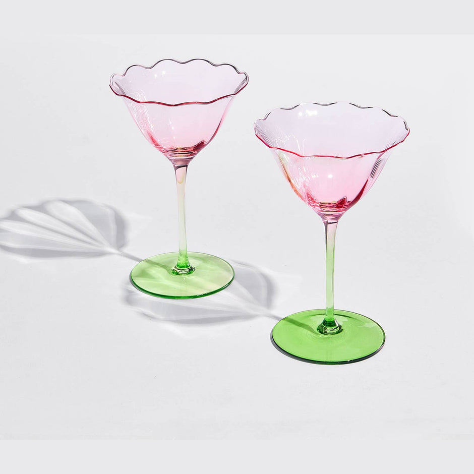 Tulip-Shaped Champagne Coupe Glass