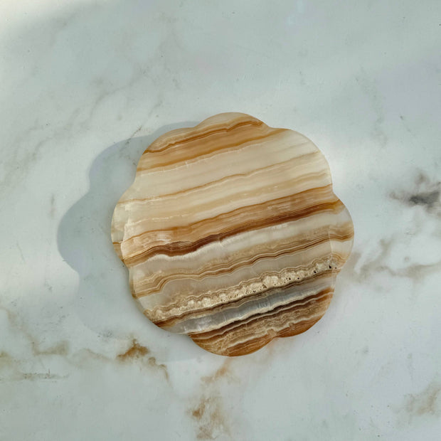 Belle Onyx Tray, Amber - Maaribu