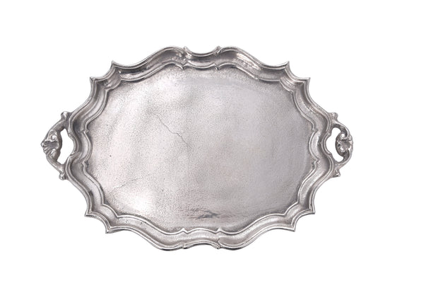 Aluminum Oval Baroque Tray