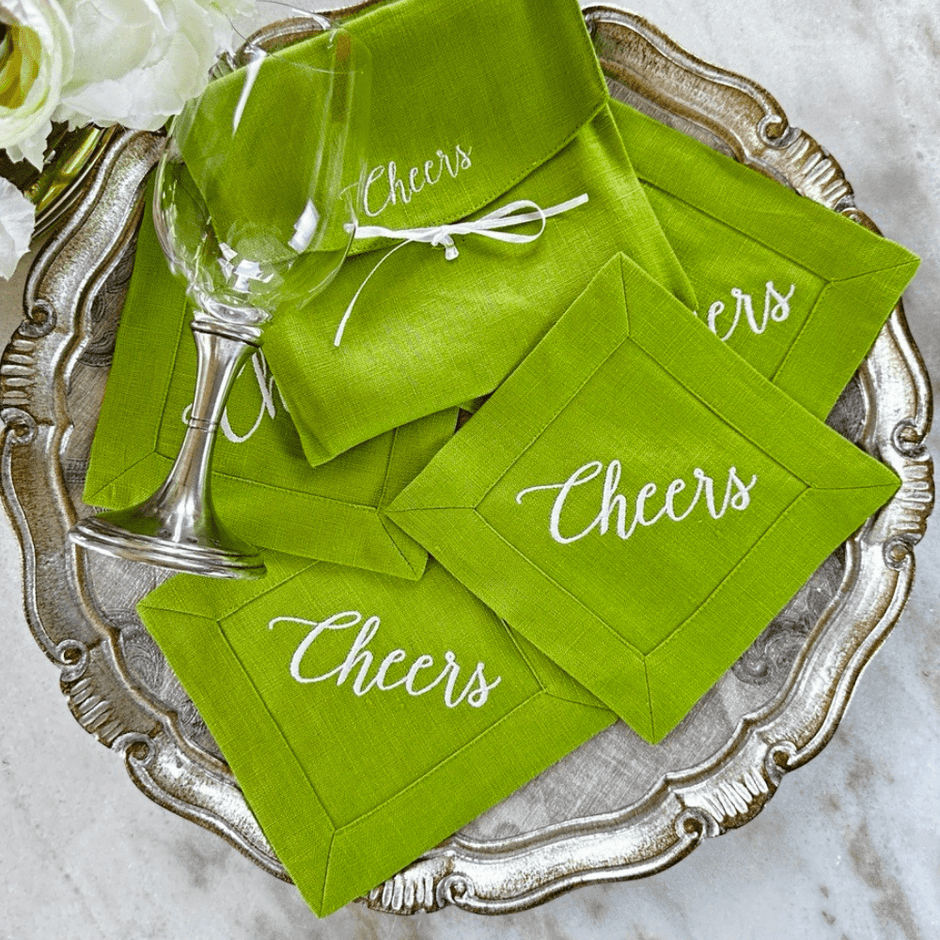 Cheers Cocktail Napkin Set