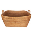Rattan Everything Basket with Hoop Handles