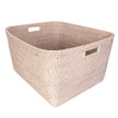 Artifacts Rattan™ Saboga Home Family Basket W/ Cutout Handle