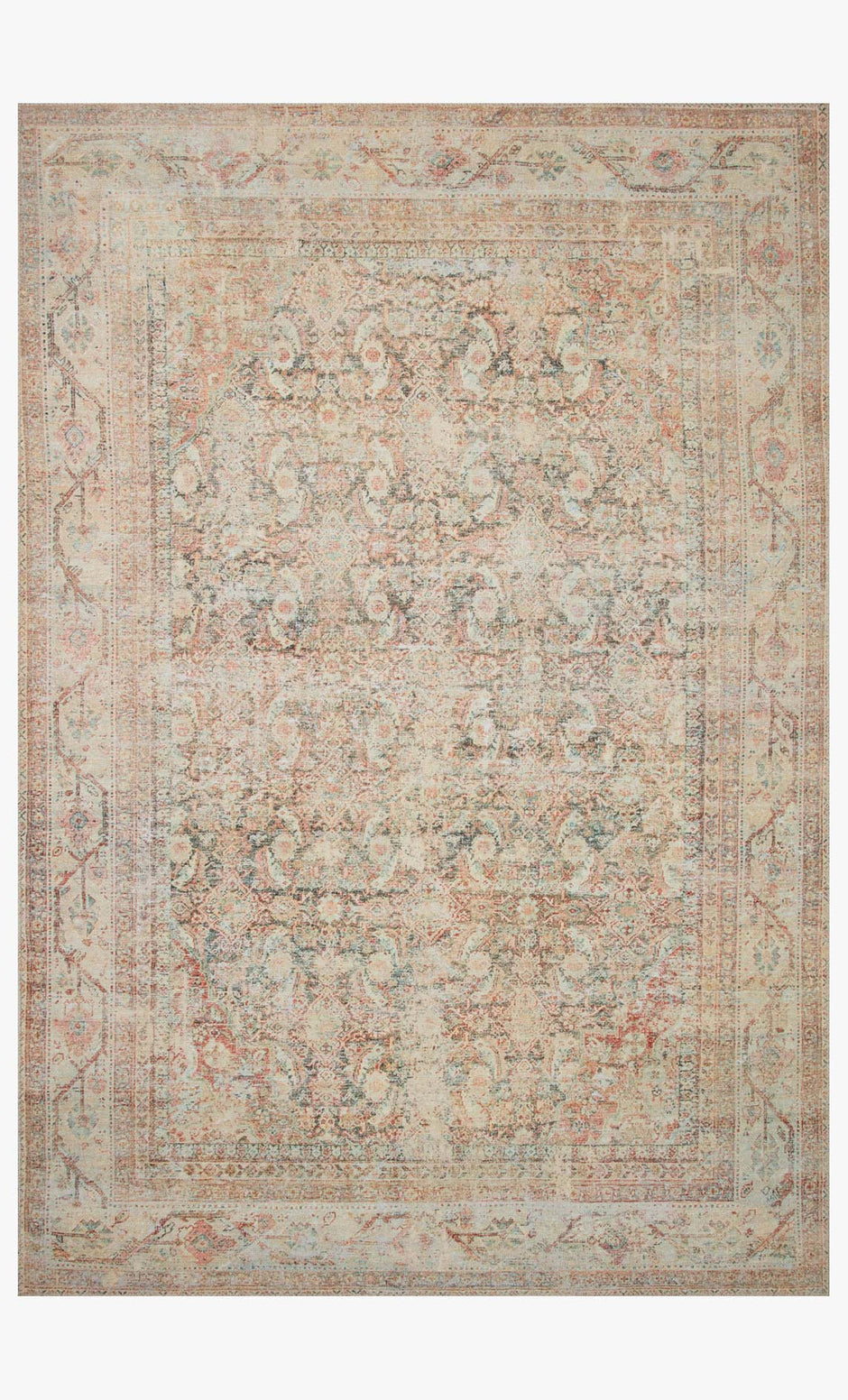 Vintage Look Rug Natural/Apricot