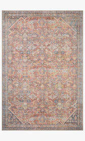 Vintage Look Runner Rug Rust