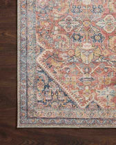 Vintage Look Runner Rug Rust