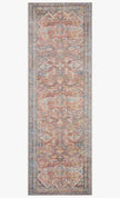 Vintage Look Runner Rug Rust